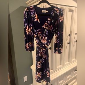 Eliza J Faux Wrap Floral Dress